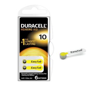 Duracell 10 Easytab - Blister Da 6 Batterie Per Protesi Acustiche