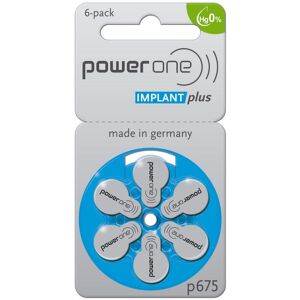 Power One Batterie  675 Implant Plus Per Protesi Acustiche Cocleari