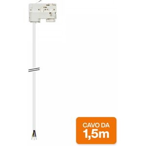 LEDDIRETTO Connettore per Binario Trifase con Cavo 1.5m Bianco