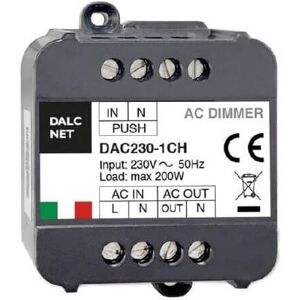 DALCNET Dimmer 220Vac, Comandabile da Pulsante – funzione di memoria