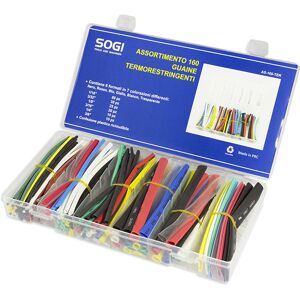 ASSORTIMENTO SET SERIE DI 160 GUAINE GUAINA TERMORESTRINGENTI SOGI AS-160-TER TERMORETRAIBILE