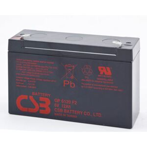 CSB GP6120F2 Batteria ermetica al piombo 6V 12Ah faston 6,3 mm