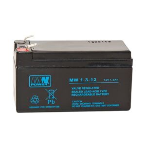 MW POWER Battery MWPower. Batteria al piombo 12V/1,3Ah vrla agm durata 6-9 anni