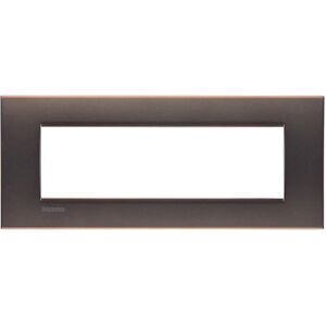 BTicino Placca 7 moduli Living light  bronzo