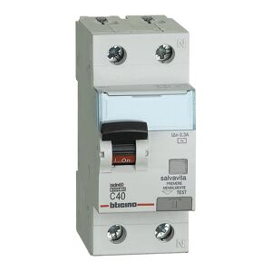 BTicino Interruttore magnetotermico differenziale  GN8814AC40 1 polo 40A 6kA 300mA AC 2 moduli 220V