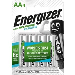 Energizer - Extreme Batteria Ricaricabile Hr6 Aa 2300mah 4 Unit