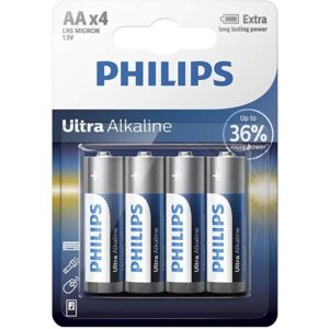 Philips - Batteria Ultra Alcalina Aa Lr6 4 Unità