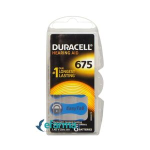 Duracell EasyTab 675 Batterie Apparecchio Acustico 6 Batterie