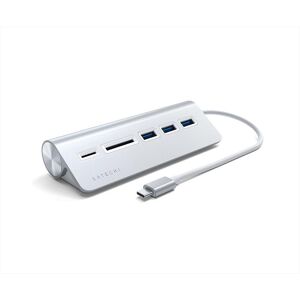 SATECHI Hub Usb-c Con Card Reader Con Cavo-argento