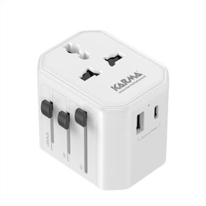 KARMA Adattatore Da Viaggio Cc 9600usb-bianco