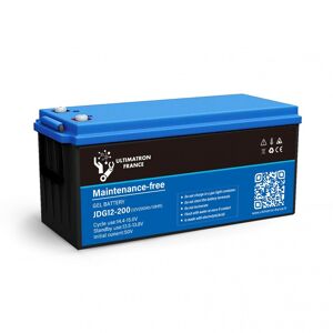 Batteria Piombo GEL piastra piana 200Ah 12V senza manutenzione   Ultimatron France