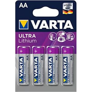 Batteria Varta 1,5V AA Stilo Ultra Lithium confezione da 4 pile al Litio