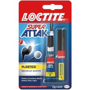 Colla Super Attak Loctite Plastica 2gr + Attivatore 4ml