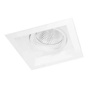 Portafaretto orientabile AR111 da incasso 186x186mm Bianco Quadrato 1 posto Novaline