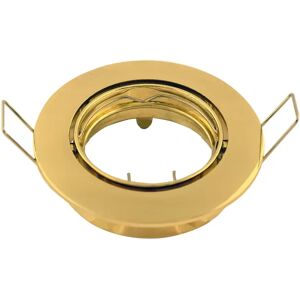 Portafaretto orientabile GU10 / MR16 da incasso 83mm Oro Rotondo Novaline