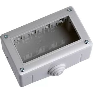 Ettroit Cassetta esterna 4 moduli custodia IP40 per pulsanti compatibile anche con Matix