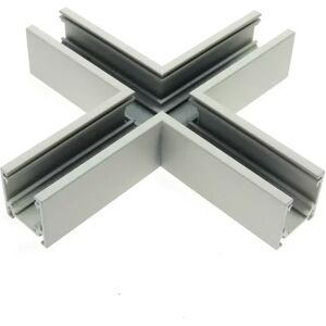 Connettore a X orizzontale per binario magnetico 16mm bianco M LEDME