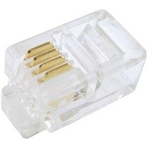 Fanton Spina Modulare Plug 4/4 Rj10 Cat.3 Con Contatti Dorati  22280