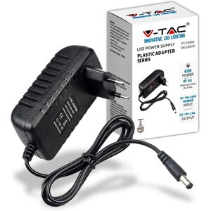 V-Tac Vt-23044 Alimentatore Switching Stabilizzato 42w 12v 3.5a Jack 2.1mm Plug&play - Sku 2672