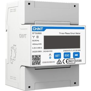 Chint Dtsu666 Meter Bidirezionale Con Dati Di Prelievo E Immissione Trifase Impianto Fotovoltaico Contatore Energia Din V-Tac 11546