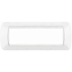 BTicino Placca Living International 7 Moduli - Bianco L4807bi