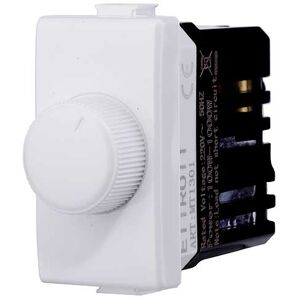 Ettroit Dimmer Regolatore A Manopola Compatibile Bticino Matix Per Carichi Resistivi 100w-1000w Colore Bianco