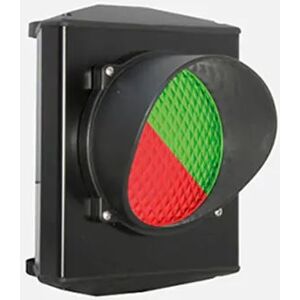 Sml1lrg230v Semaforo In Alluminio Ad Una Luce Bicolore Rosso/verde Led 230v Lenti Con Diametro 120mm Ip65