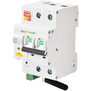 Ettroit E-Smart Interruttore Magnetotermico 32a Contatore Energia 2p Tuya Smartwifi A Riarmo Automatico - Esr3s263