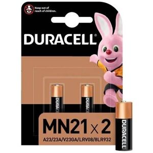 (1 Confezione) Duracell Spec. Batterie 2pz MN21 A23/23A/V23GA/LRV08/8LR932