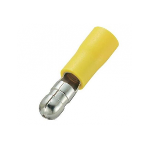 Elematic Capicorda Cilindrico Isolato Ad Innesto Maschio Giallo 4-6 Mm2 11240448 Confezione 100 Pz