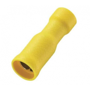 Elematic Capicorda Cilindrico Isolato Ad Innesto Femmina Giallo 4-6 Mm2   11241448 Confezione 100 Pz