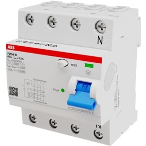 ABB F204 B-63/0.3 interruttore automatico Dispositivo a corrente residua 4 (2CSF204568R3630)