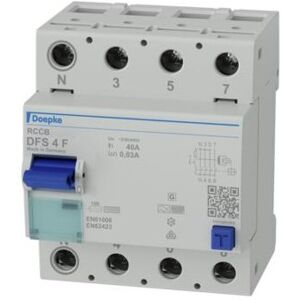 Doepke DFS 4 040-4/0,03-F interruttore automatico Dispositivo a corrente residua Tipo F (09134820)