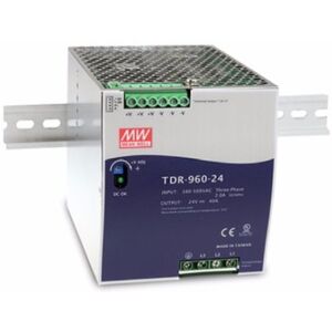 MEAN WELL TDR-960-24 alimentatore per computer 960 W Blu, Metallico (TDR-960-24)