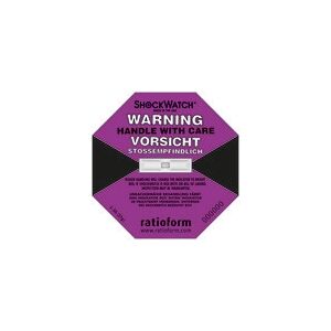 ratioform Shockwatch®, indicatore di precisione, viola, adatto per 37 g/50 ms