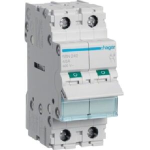 Hager Interruttore Bipolare Non Automatico 40a 2 Moduli