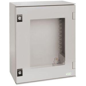 Schneider Cassa In Poliestere 845x635x300 Ip66 Con Porta Trasparente Ral 7035