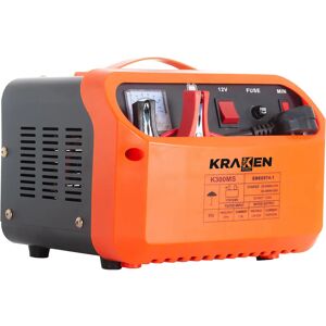 Kraken CARICABATTERIE MANUALE CON AVVIAMENTO 12/24 V  K300MS CORRENTE CARICA 15 A O 25 A