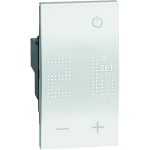 BTicino TERMOSTATO DIGITALE  LIVING NOW 230V 2 MODULI TOUCH USCITA A RELE' 1 CONTATTO BIANCO