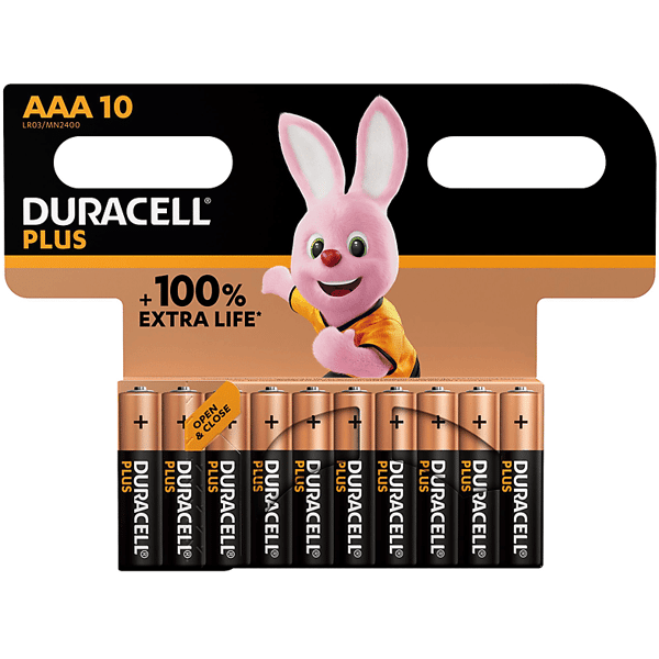 duracell batterie  plus 100 aaa b10