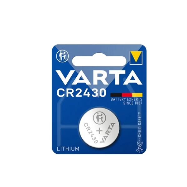 batteria cr2430 3v litio varta piatta bottone