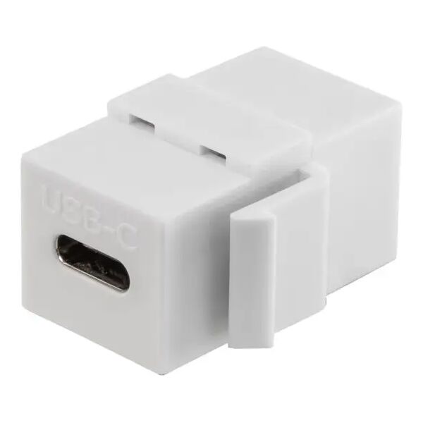 giunto keystone usb c 3.1 modulo femmina femmina cavi usb tipo c bianco