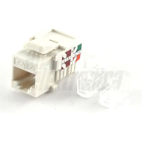 presa rj45 ethernet frutto keystone cat.6 utp non schermata connessione 110 idc