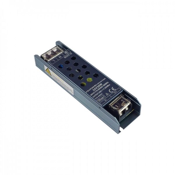 leddiretto alimentatore finkmann 30w 24v, ip20 - serie black switch