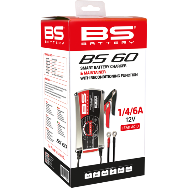 bs battery bs60 pro-smart caricabatterie - 12v 1/4/6a