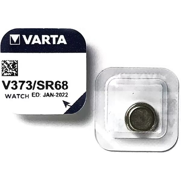 batteria bottone varta 1,55v v373 ossido d’argento confezione da 1 pila