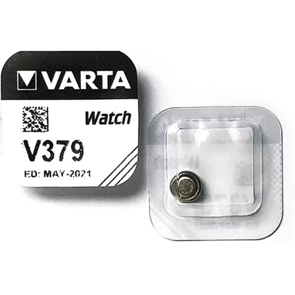 batteria bottone varta 1,55v v379 ossido d’argento confezione da 1 pila