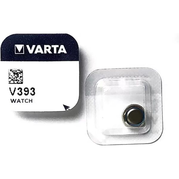 batteria bottone varta 1,55v v393 ossido d’argento confezione da 1 pila