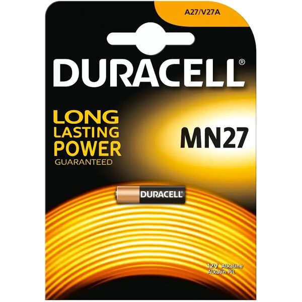 batteria duracell 12v mn27 alcalina confezione da 1 pila