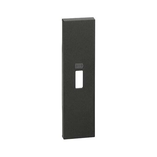 bticino cover  living now per caricatore usb 1 modulo - nero kg10c